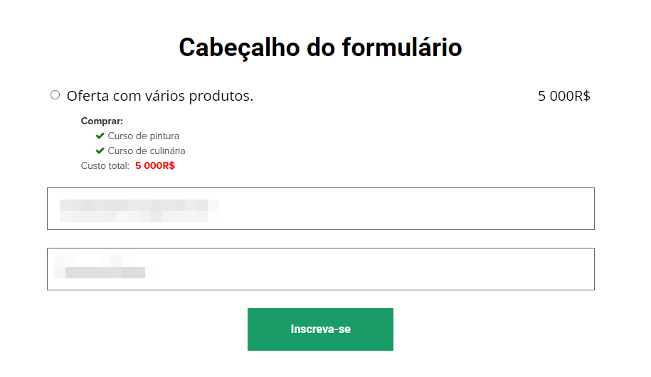 <p> O usuário não comprou produtos da oferta anteriormente ou não está logado </p> <p> O usuário não comprou produtos da oferta anteriormente ou não está logado </p>